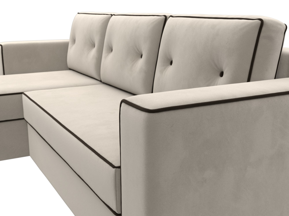 Диваны угловые в гостиную, Угловой диван Принстон левый угол, микровельвет