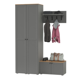 Два пенала в прихожую и тумба с вешалкой Остин