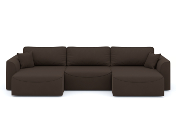 Диван-кровать П-образный Рафаэль еврокнижка НПБ, велюр