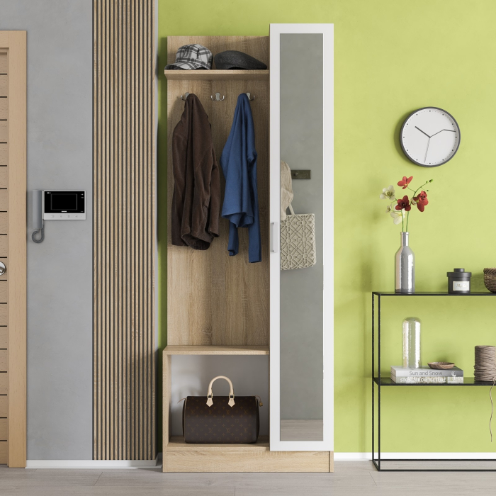 Прихожие, Прихожая с зеркалом в маленькую прихожую РВК Камелия-8