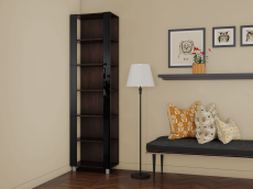 Открытые, Стеллаж модульный Универсальный 35х44х220 Черное стекло