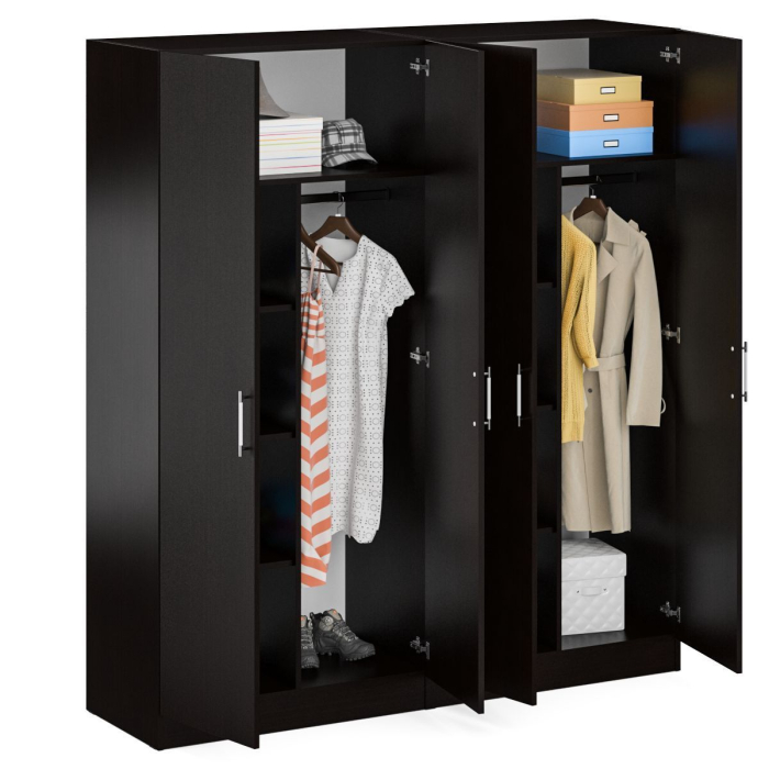 Шкафы распашные, Два 2-х створчатых шкафа для одежды Стандарт