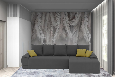 Диван-кровать угловой Нордвикс ПБ, велюр