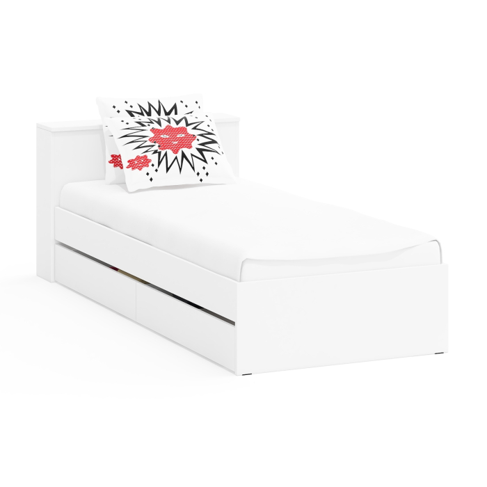 Кровати 90 см, Кровать с ящиками Ксения 900 односпальная