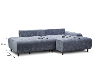 Диван кровать угловой Монреаль, шенилл