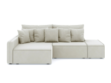 Диваны угловые в гостиную, Диван-кровать угловой Портленд еврокнижка НПБ, велюр