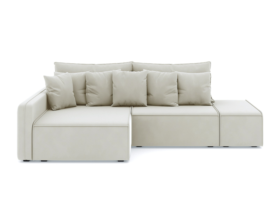 Диваны угловые в гостиную, Диван-кровать угловой Портленд еврокнижка НПБ, велюр