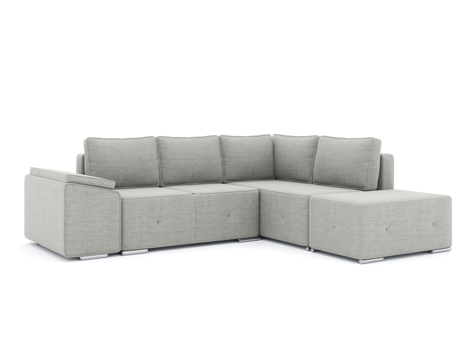 Диваны угловые в гостиную, Диван-кровать угловой Хавьер  ПБ еврокнижка, рогожка Люкс