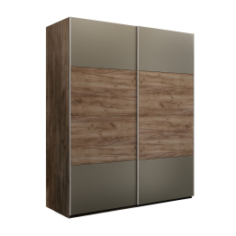 Шкаф-купе Эста 2-х дверный ДСП/Стекла хаки/Доводчик 160х66х240