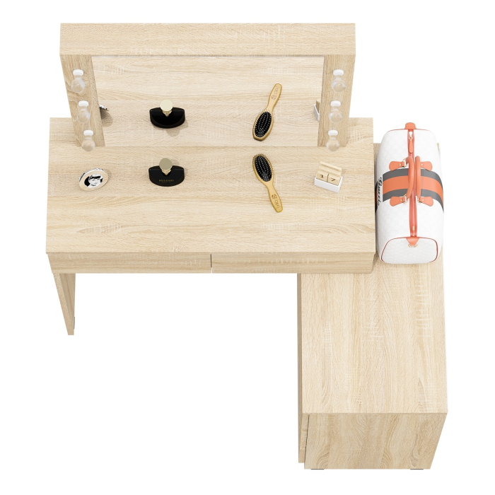 С зеркалом, Туалетный столик с подсветкой 110