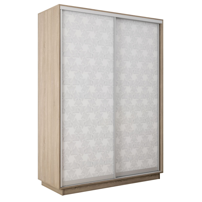 Шкафы-купе 2-х дверные, Шкаф-купе Экспресс 2-х дверный Фотопечать Калейдоскоп Стекла 160х60х240