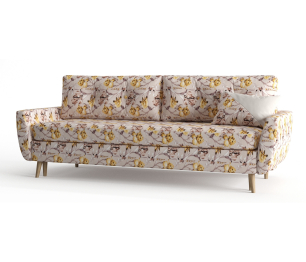 Диван-кровать Норфолк, независимый пружинный блок, велюр