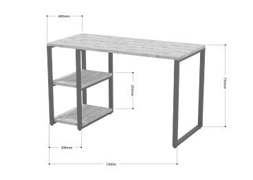 Стол учебный Айсберг Лофт 01 Белый