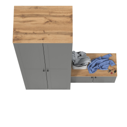 Шкаф для одежды и тумба две дверки Остин