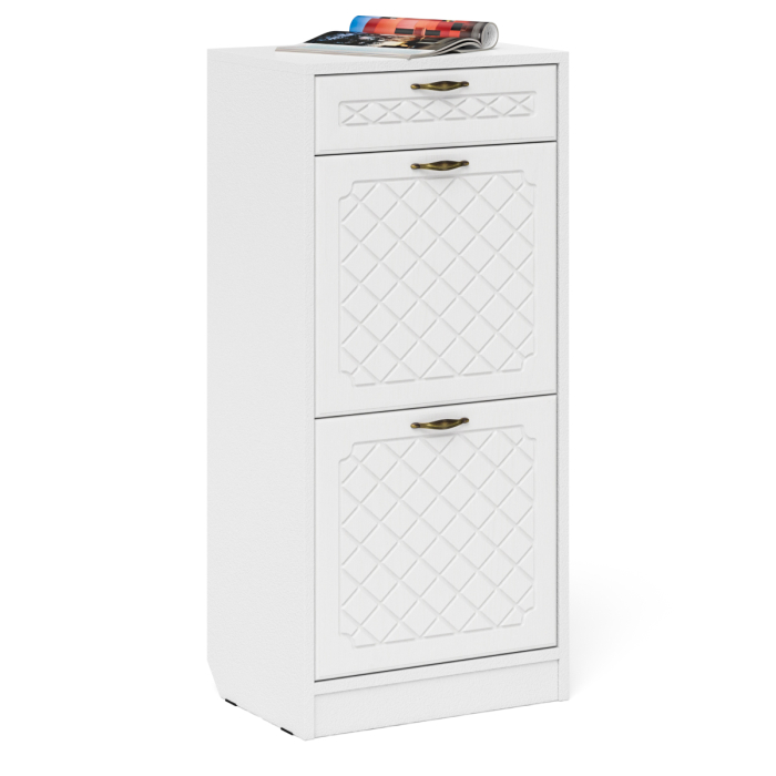 Обувницы, Обувница высокая с ящиком П-6 МДФ фрезеровка ромб