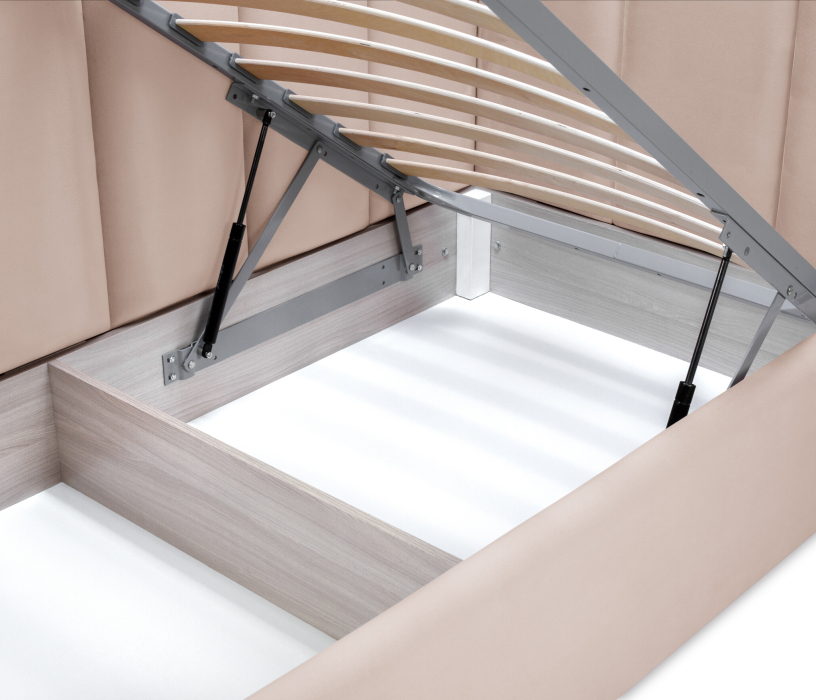 Кровати с мягким изголовьем, Кровать Мия 120 с подъемным механизмом, микровелюр