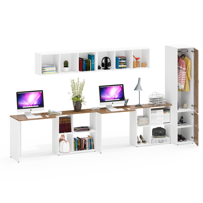 Домашние кабинеты, Мебель в домашний офис для двоих Лидер-8 набор № 26