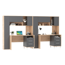 Столы рабочие для домашнего офиса для двоих детей Комфорт 12.95N