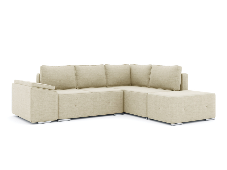 Диваны угловые в гостиную, Диван-кровать угловой Хавьер  ПБ еврокнижка, рогожка Люкс