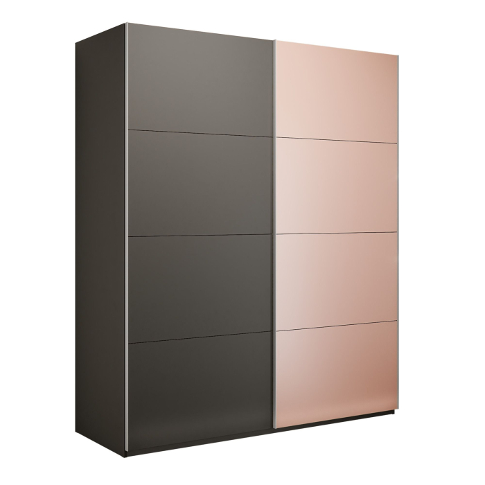 Шкафы-купе 2-х дверные, Шкаф-купе Эста 2-х дверный ДСП/Стекла пудра/Доводчик 160х66х240