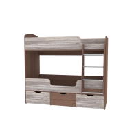 Для подростков, Кровать двухъярусная Малыш Двойняшка, Бодего Темный