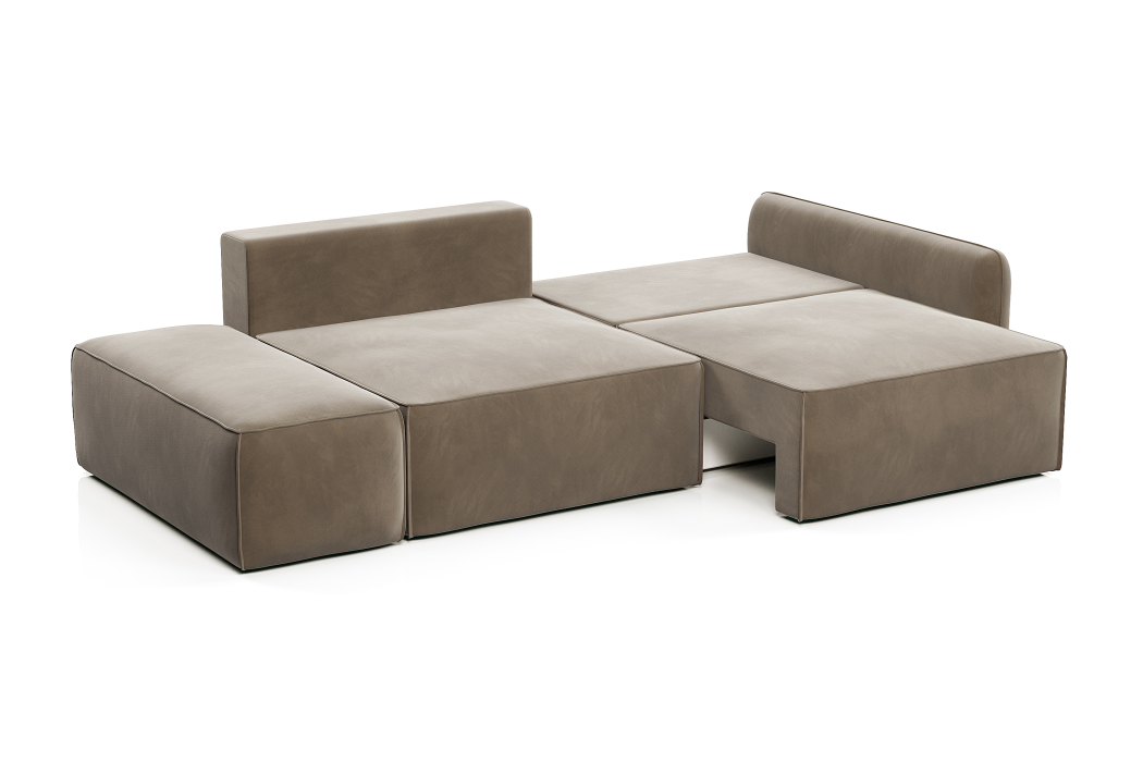 Диваны с ящиком для белья, Диван прямой ПОРТЛЕНД с банкеткой