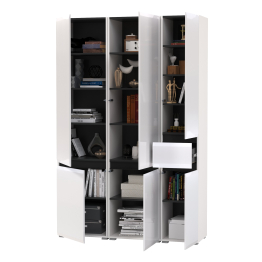 Два шкафа Сидней с дверками и один шкаф Сидней с ящиком