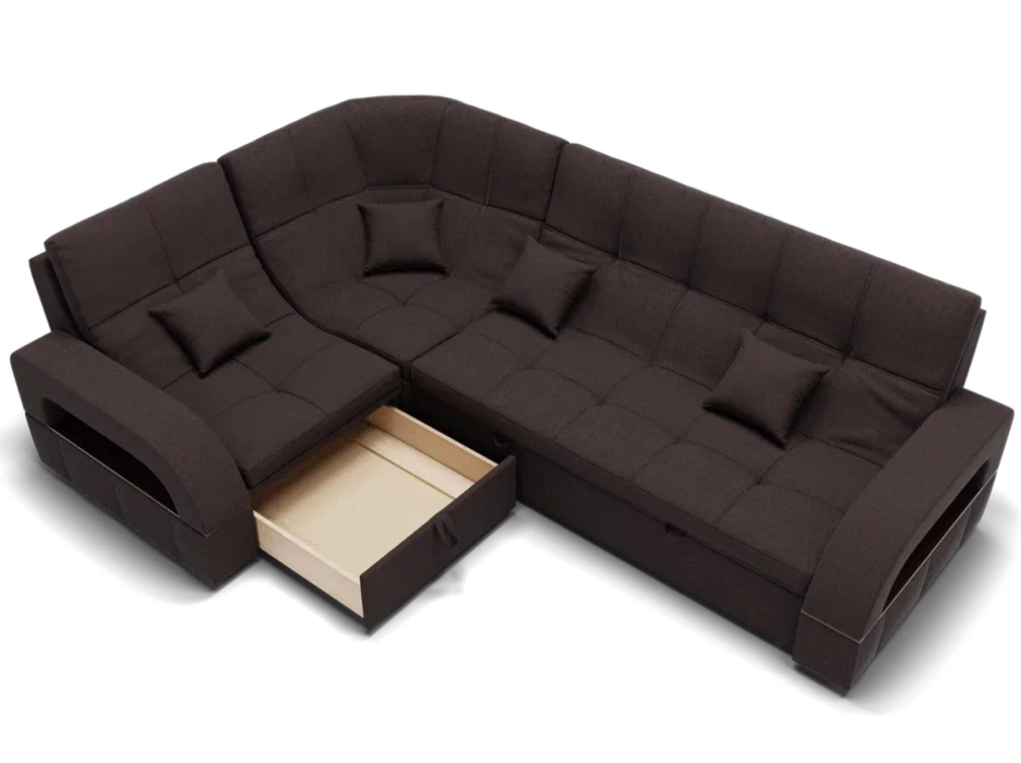 Диваны угловые в гостиную, Модульный диван Майами-3,микровелюр,антивандальная и водостойкая ткань,венеция