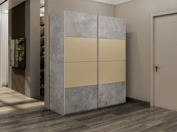 Шкаф-купе Эста 2-х дверный ДСП/Стекла фисташка/Доводчик 180х66х240