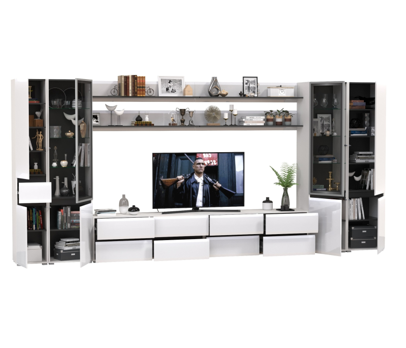 Стенки для гостиной, Сидней мебель в гостиную модульная комплектация № 118