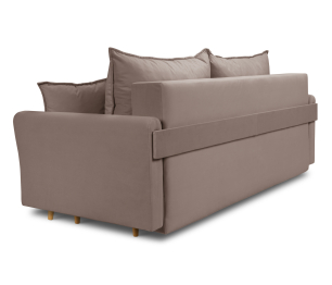 Диван кровать прямой со спальным местом "Мия", микровелюр