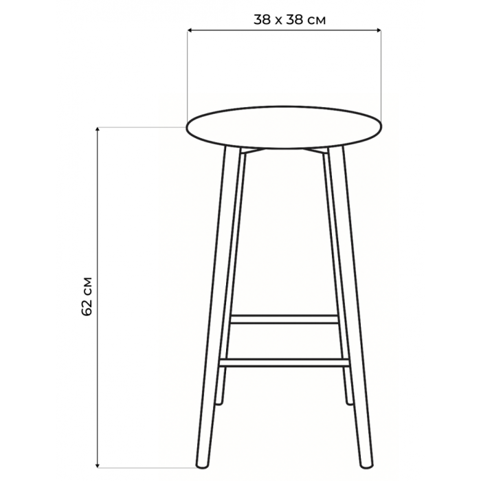 Барные стулья, Полубарный стул Гангток