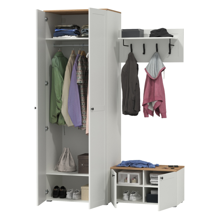 Прихожие, Шкаф Остин с тумбой и вешалкой для верхней одежды