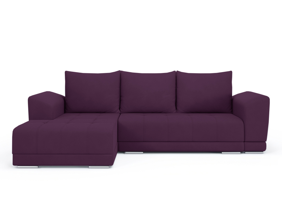 Диваны угловые в гостиную, Диван-кровать угловой Рентон еврокнижка, велюр