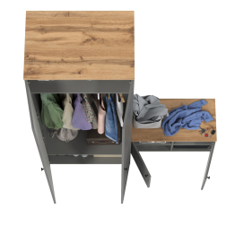 Шкаф для одежды и тумба две дверки Остин