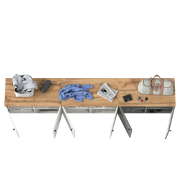 Три тумбы с двумя распашными дверками Остин