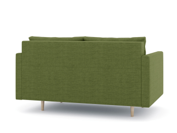 Диван прямой нераскладной Милли мини 2-х  местный с подлокотниками, рогожка Люкс