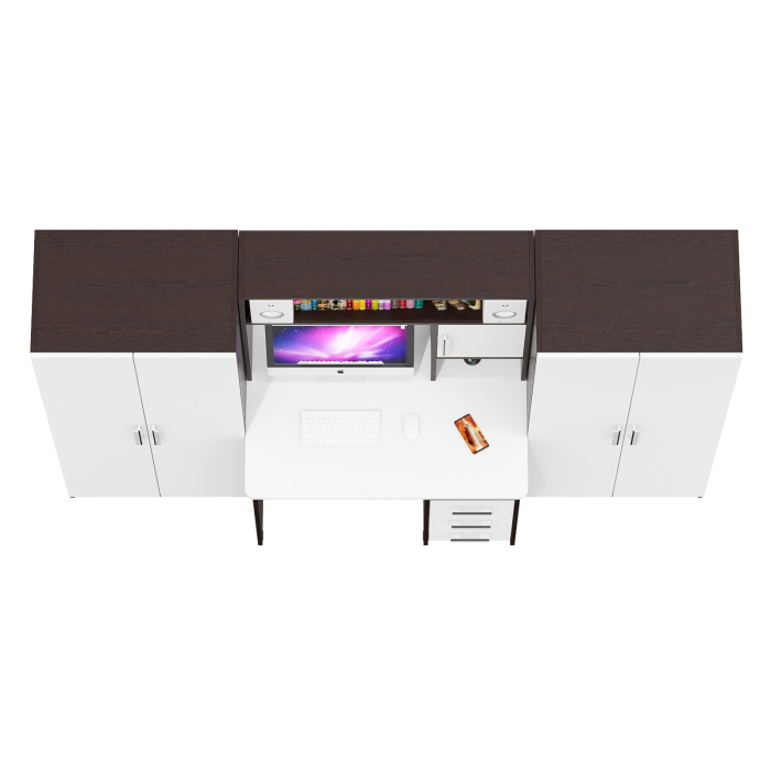 Домашние кабинеты, Стол для компьютера и два шкафа СК-9