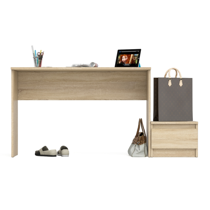 Прямые компьютерные столы, Стол письменный Мори с тумбой ТМП400.1