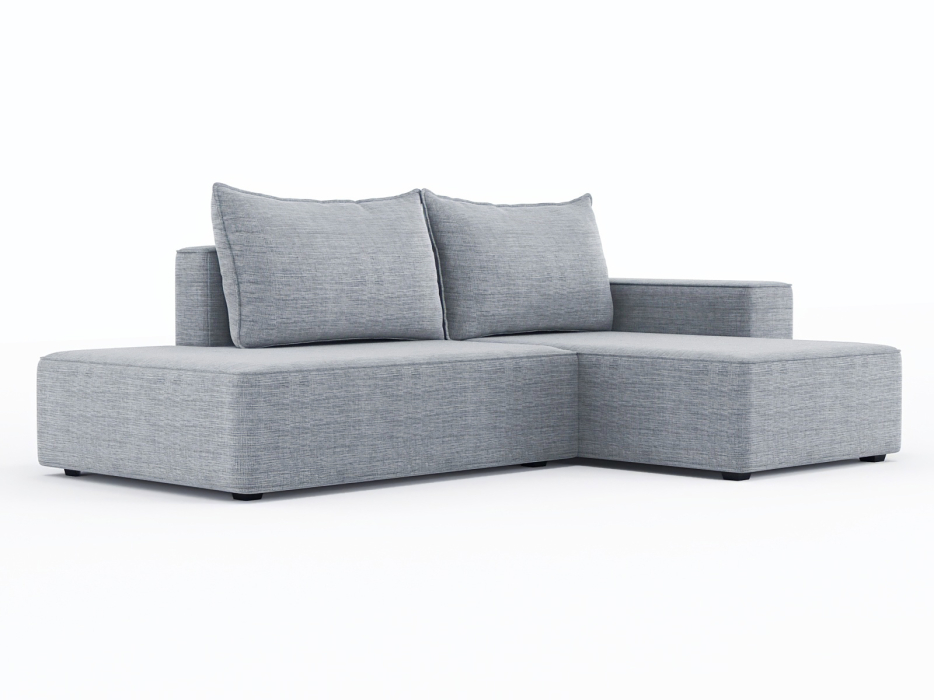 Диваны угловые в гостиную, Диван-кровать угловой Кензо еврокнижка, рогожка Люкс