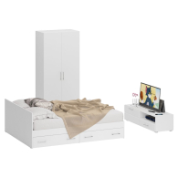 Спальные гарнитуры, Спальня Стандарт № 3 с кроватью 1600 с ящиками