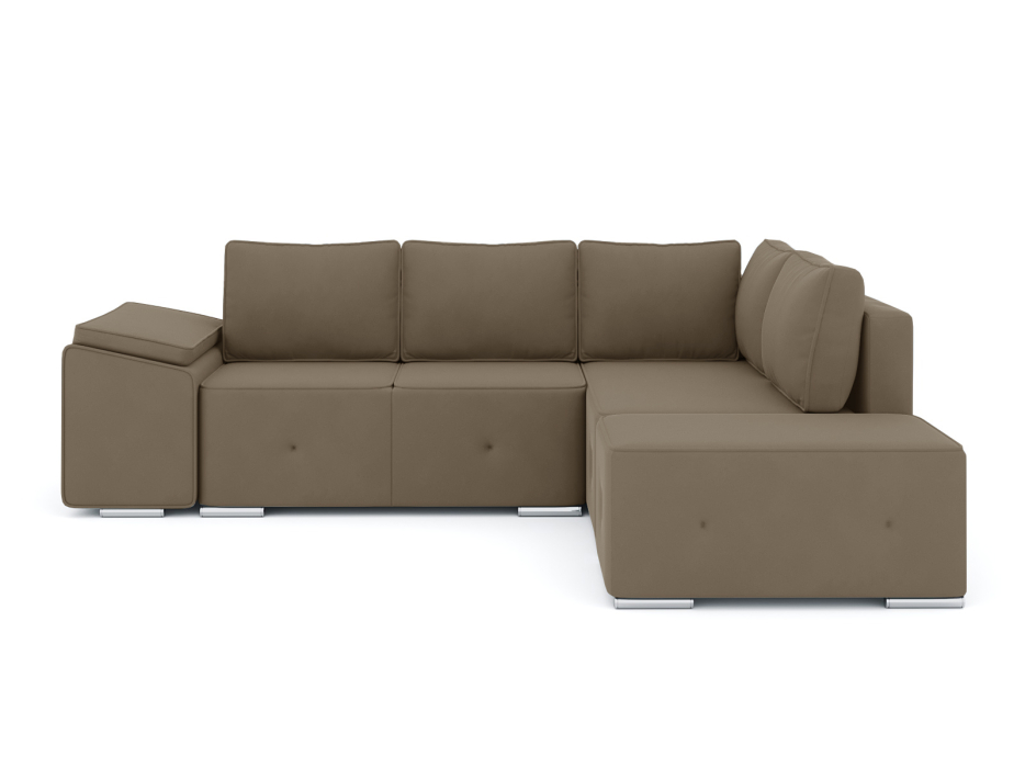 Диваны угловые в гостиную, Диван-кровать угловой Хавьер  ПБ еврокнижка, велюр