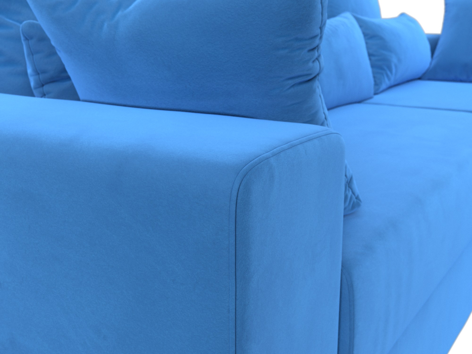 Диваны угловые в гостиную, Угловой диван Майами правый угол, велюр