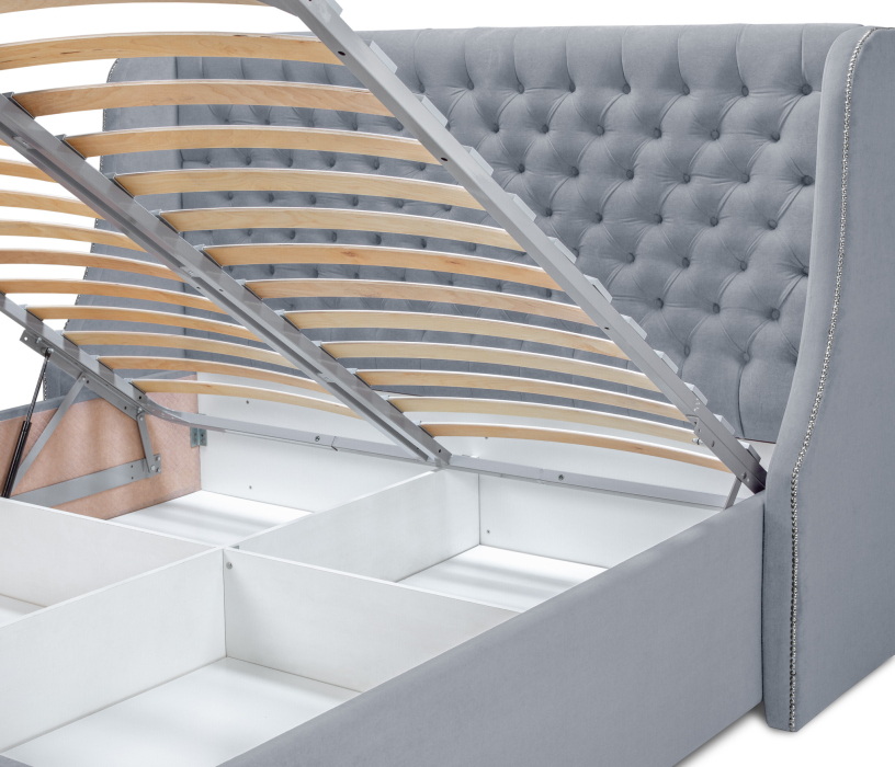 Мягкая кровать, Мягкая кровать Пандора 1600,микровелюр