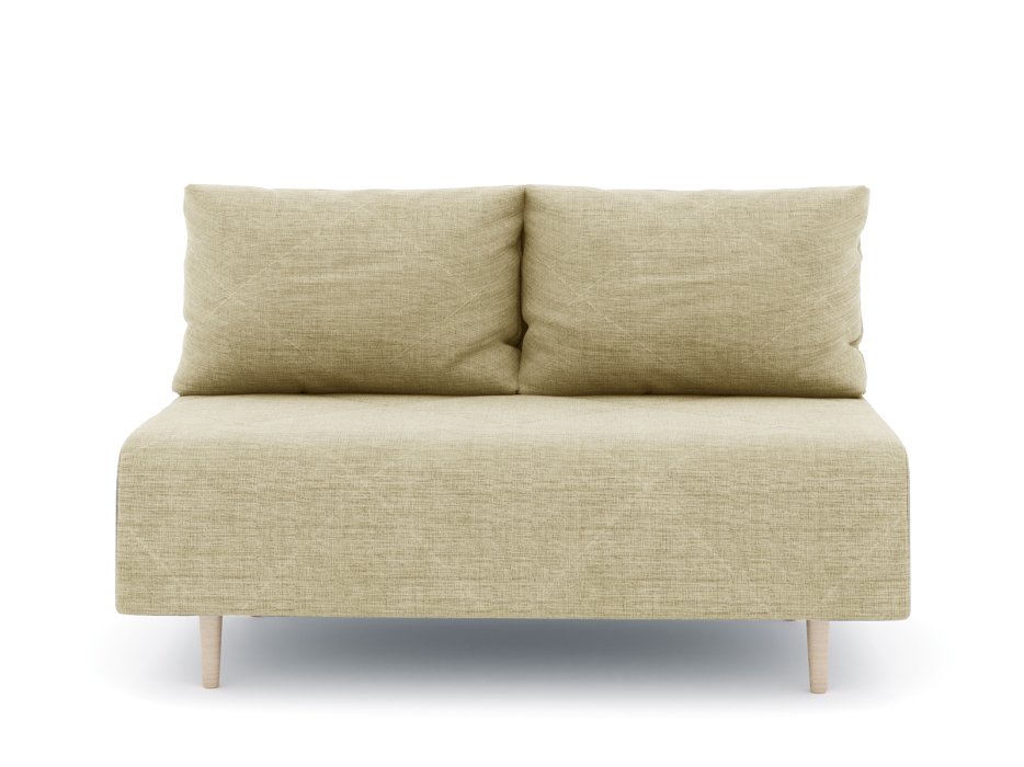 Диваны прямые кухонные, Диван прямой нераскладной Милли мини 2-х  местный без подлокотников, рогожка