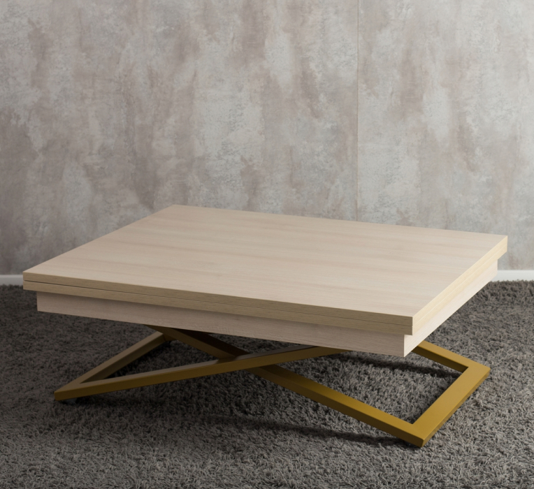 Столы-трансформеры, Стол трансформер Cross (золото)