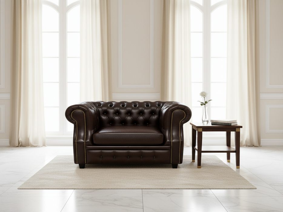 Кресло для отдыха, Кресло  Честер Лофт экокожа