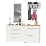 Прихожие, Мебель для прихожей Остин № 56 с вешалкой и зеркалом