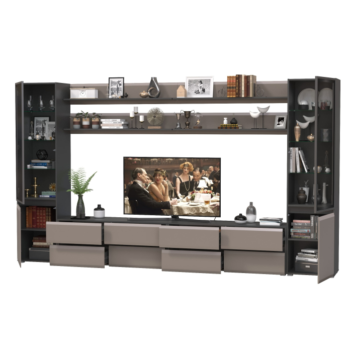 Стенки для гостиной, Стенка модульная Сидней комплектация № 122