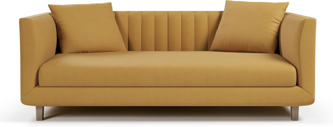 Диван прямой нераскладной Ларт, велюр